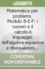 Matematica per problemi. Modulo B-E-F: i numeri e il calcolo-il linguaggio dell'algebra-equazioni e disequazioni di primo grado. Per le Scuole superiori libro