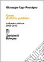 Corso di diritto pubblico libro