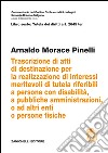 Art. 2645 TER. Trascrizione di atti di destinazione per la realizzazione di interessi meritevoli di tutela riferibili a persone con disabilità, a pubbliche amministrazioni, o ad altri enti o persone fisiche libro di Morace Pinelli Arnaldo