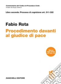 Libro secondo. Procedimeto davanti al giudice di pace