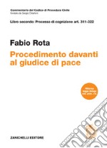 Libro secondo. Procedimeto davanti al giudice di pace libro