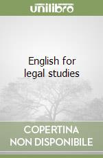 English for legal studies