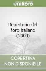 Repertorio del foro italiano (2000) libro