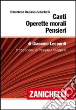 Canti-operette morali-pensieri libro