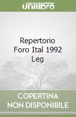 Repertorio Foro Ital 1992 Leg libro