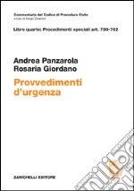 Art. 700-702. Dei provvedimenti d'urgenza libro