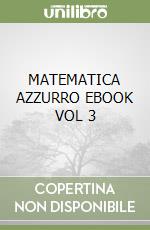 MATEMATICA AZZURRO EBOOK VOL 3 libro