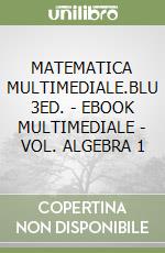 MATEMATICA MULTIMEDIALE.BLU 3ED. - EBOOK MULTIMEDIALE - VOL. ALGEBRA 1 libro