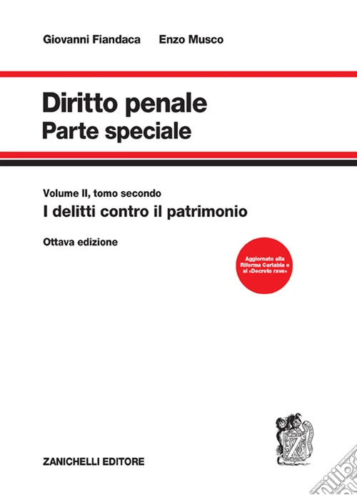 Diritto penale. Parte speciale. Vol. 2/2: I delitti contro il patrimonio