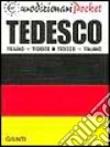 Dizionario tedesco-italiano, italiano-tedesco libro