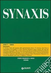 Quaderni di Synaxis. Vol. 1 libro