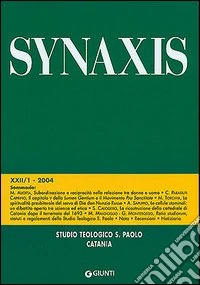 Quaderni di Synaxis. Vol. 22/1 libro