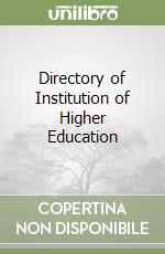 Directory of Institution of Higher Education libro