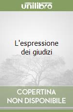 L'espressione dei giudizi libro