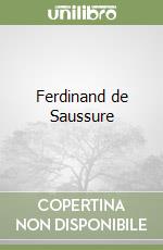 Ferdinand de Saussure libro