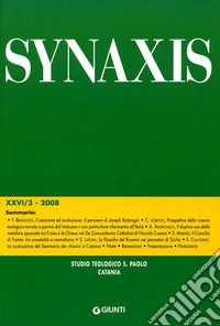 Quaderni di Synaxis. Vol. 26/3