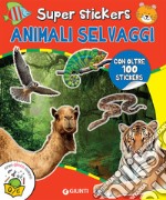 Animali selvaggi. Super stickers. Con adesivi. Ediz. a colori libro