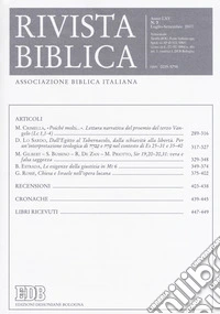 Rivista biblica (2017). Vol. 3 libro