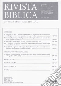 Rivista biblica (2017). Vol. 4 libro