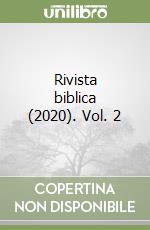 Rivista biblica (2020). Vol. 2 libro