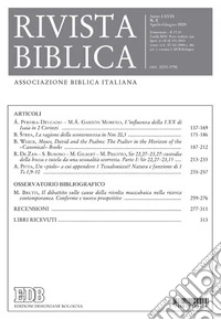 Rivista biblica (2020). Vol. 3