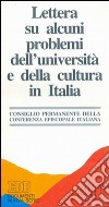 Lettera su alcuni problemi dell'università e della cultura in Italia libro