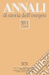 Annali di storia dell'esegesi (2018). Vol. 35/1 libro