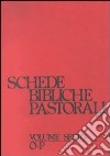 Schede bibliche pastorali. Vol. 6: O-P libro