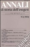 Annali di storia dell'esegesi. Atti del VII seminario di ricerca su Studi sulla letteratura esegetica cristiana e giudaica antica. Sacrofano 18-20 ottobre 1989. Vol. 7/2: 1990 libro