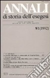 Annali di storia dell'esegesi. Atti del II seminario di studi su Lettura della Bibbia e pensiero filosofico e politico moderno. Forlì 7-9 giugno 1991. Vol. 9/1: 1992 libro