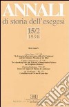 Annali di storia dell'esegesi. Vol. 15/2: 1998 libro