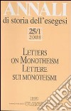 Annali di storia dell'esegesi (2008). Vol. 25/1 libro