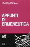 Appunti di ermeneutica libro