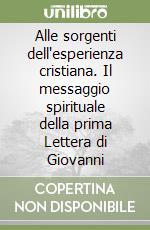 Alle sorgenti dell'esperienza cristiana. Il messaggio spirituale della prima Lettera di Giovanni libro