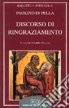 Discorso di ringraziamento. Eucharisticos libro