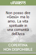 Non posso dire «Gesù» ma lo amo. La vita spirituale in una comunità dell'Arca libro