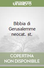 Bibbia di Gerusalemme neocat. st. libro