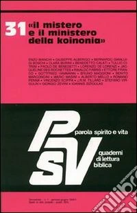 Il mistero e il ministero della koinonia libro