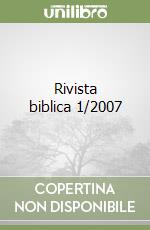 Rivista biblica 1/2007 libro