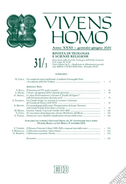 Vivens homo (2020). Vol. 1