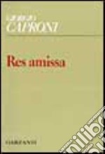 Res amissa libro