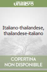 Italiano-thailandese, thailandese-italiano libro