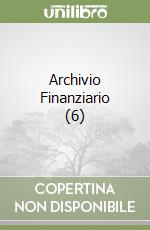 Archivio Finanziario (6) libro