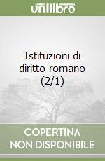 Istituzioni di diritto romano (2/1) libro