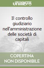 Il controllo giudiziario nell'amministrazione delle società di capitali libro