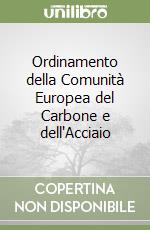 Ordinamento della Comunità Europea del Carbone e dell'Acciaio libro
