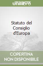 Statuto del Consiglio d'Europa libro