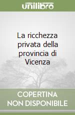 La ricchezza privata della provincia di Vicenza libro