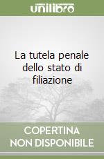 La tutela penale dello stato di filiazione libro