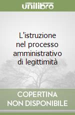 L'istruzione nel processo amministrativo di legittimità